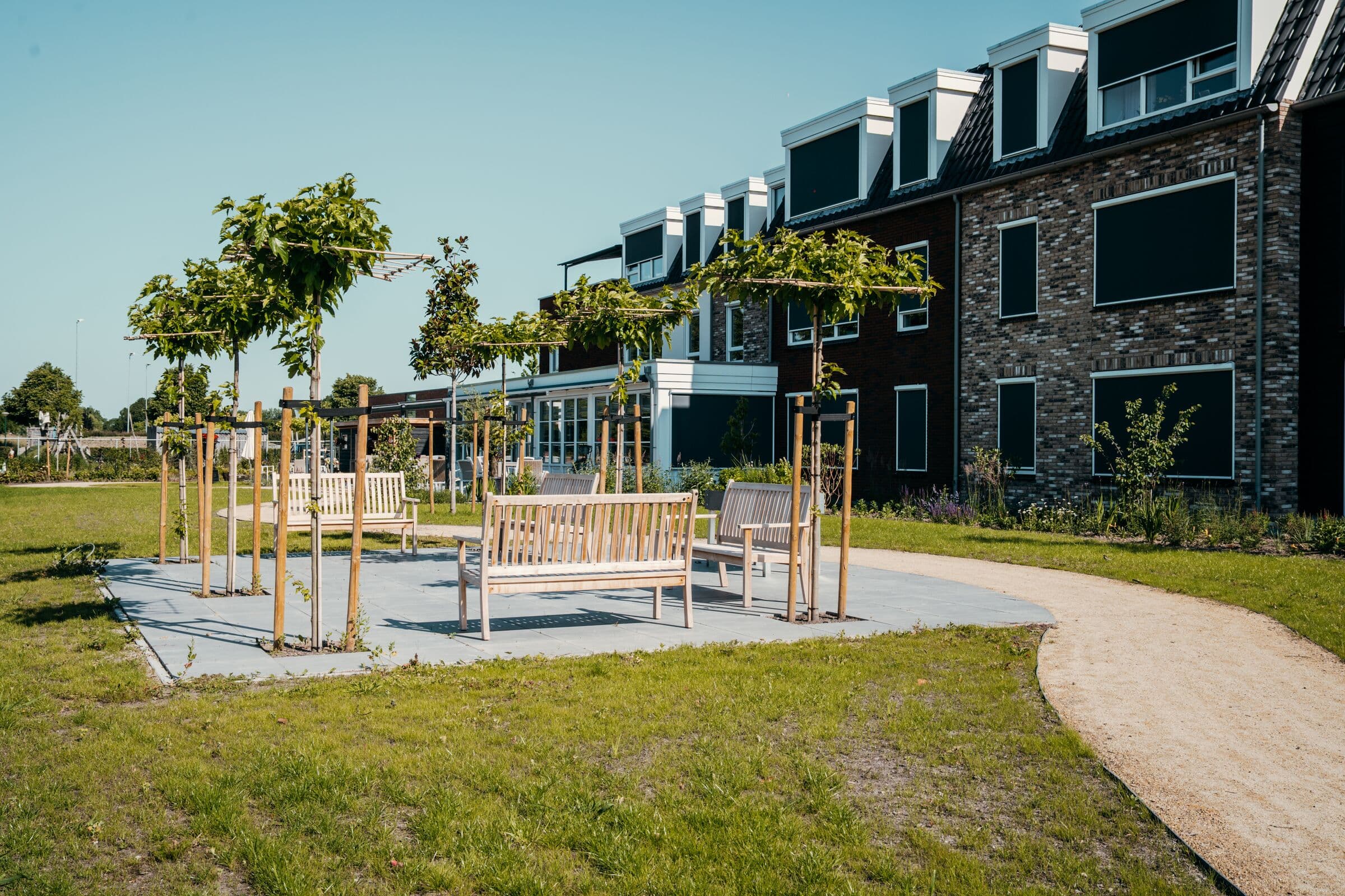 Ingericht terrein met groen